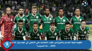 عقوبة فيفا تصدم بالميراس عقب انتصاره على الأهلي في مونديال الأندية 2025… ما السبب؟